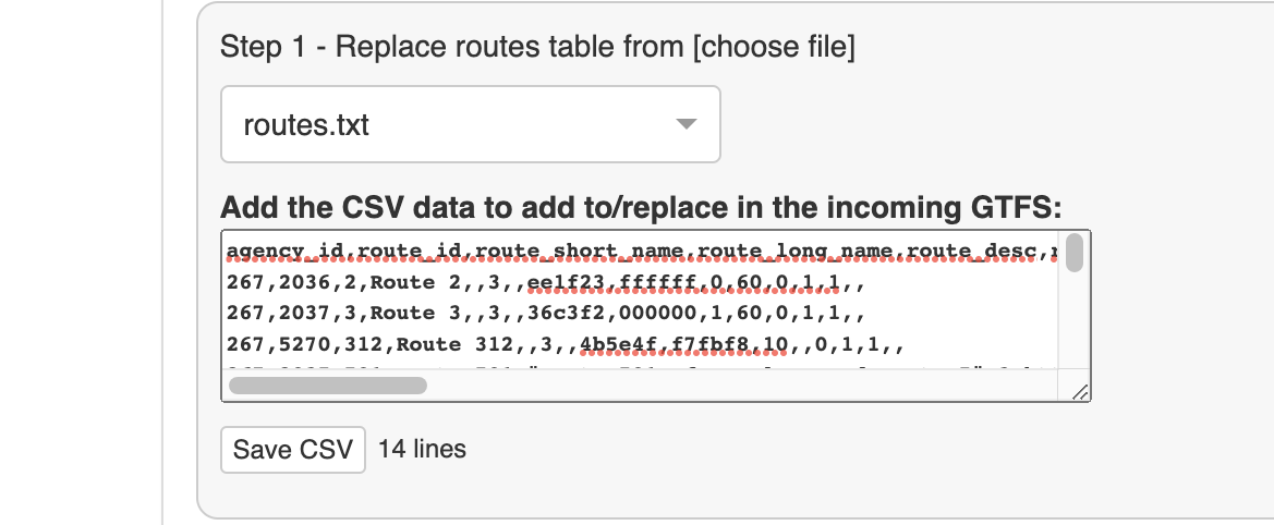 Replace file from CSV transformation screenshot
